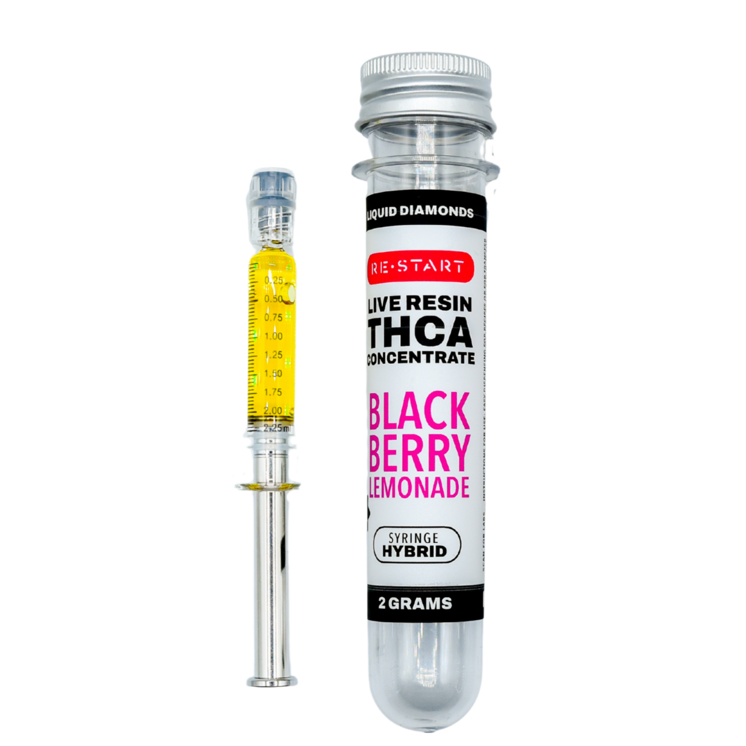 THCA Live Resin Dab Syringe (H) Blackberry Lemonade + Free Accessory / 2mL/2G